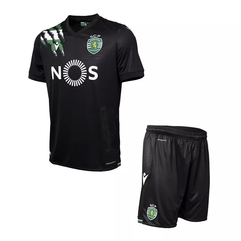 Camiseta Lisboa Segunda Equipación Niños 2020-2021 Negro